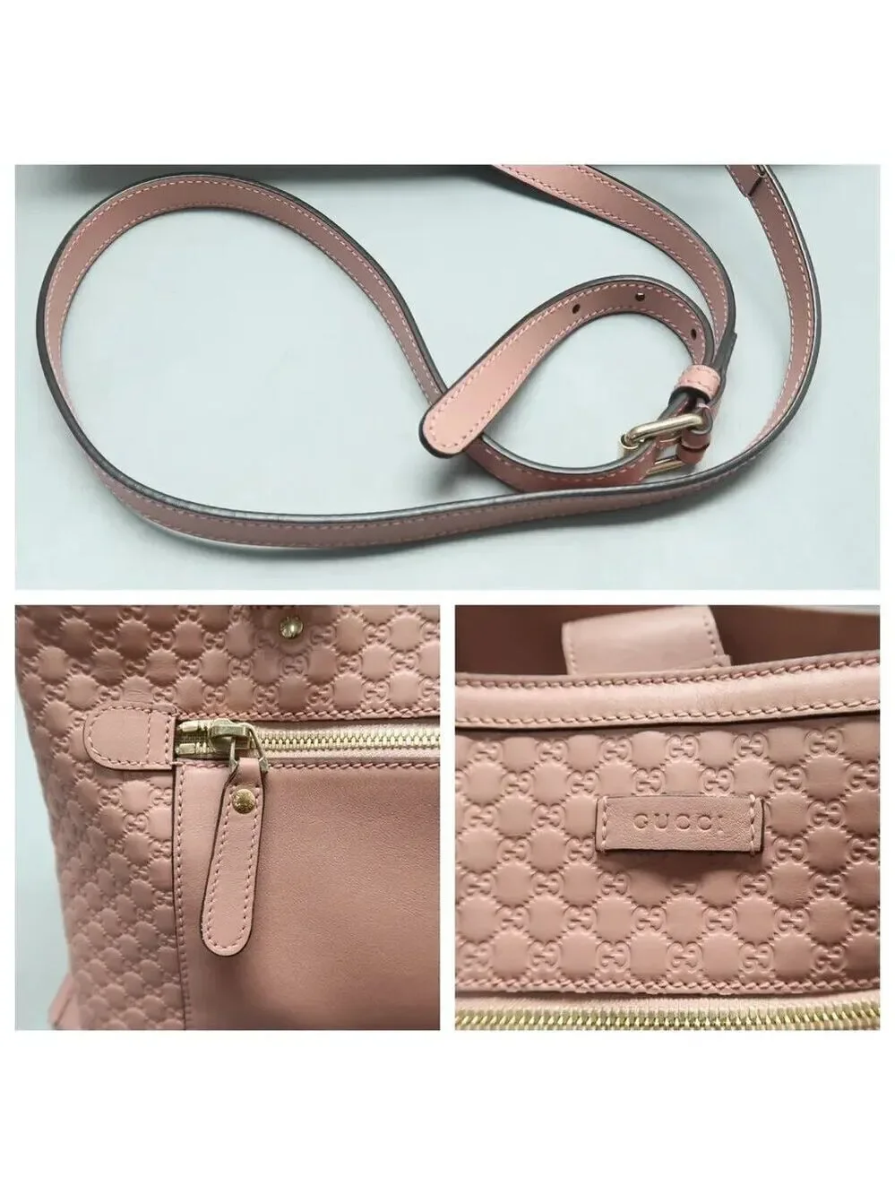 GUCCI Pink Leather Satchel 674-021025